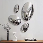 Абстрактная скульптура на стену в виде капли воды Water Outline варинант исполнения - 7 | Loft Concept в Орле