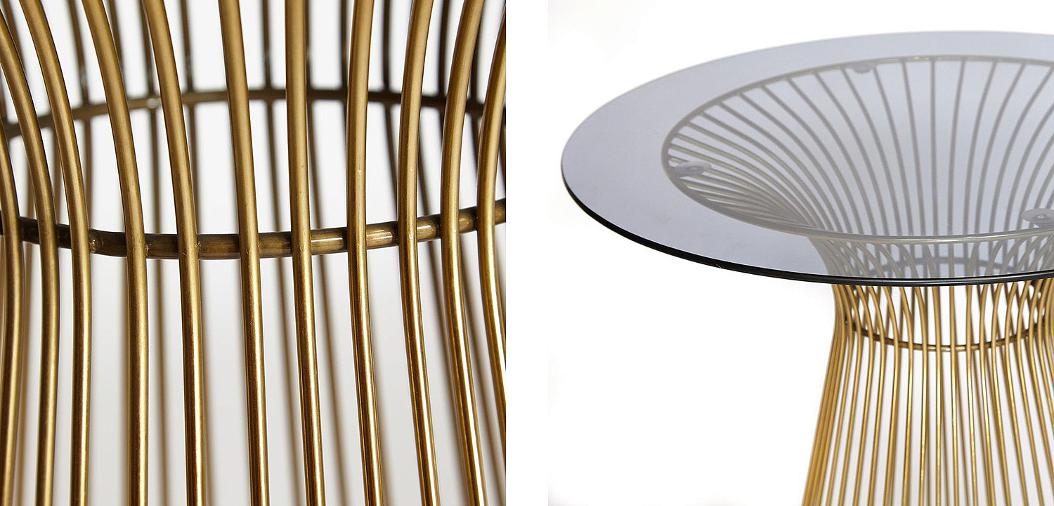 Обеденный стол Platner table gold Обеденный стол Platner table gold - Loft-Concept в Орле