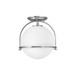 Потолочный светильник с плафоном в форме белого матового шара Hinkley варинант исполнения - 7 | Loft Concept в Орле