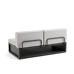 Садовый диван на каркасе из алюминия Petro варинант исполнения - 2 | Loft Concept в Орле