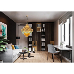 Люстра с каскадом из разноцветных круглых подвесов Key Lustar варинант исполнения - 1 | Loft Concept в Орле