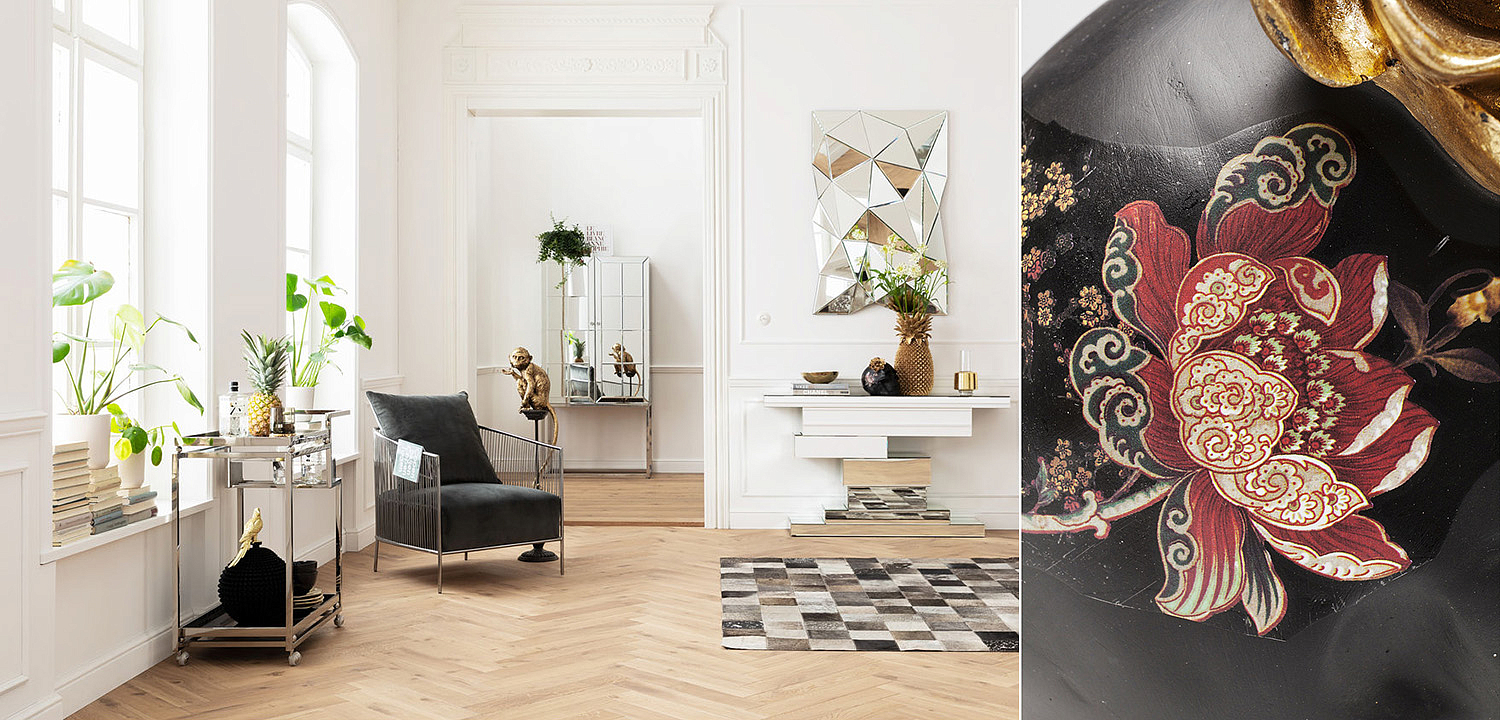 Статуэтка Skull with flowers Статуэтка Skull with flowers - Loft-Concept в Орле