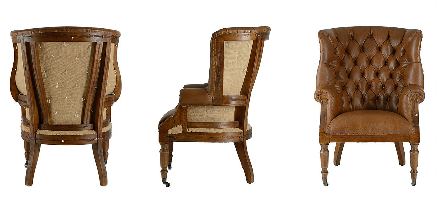 Кресло Meder Armchair натуральная кожа Кресло Meder Armchair натуральная кожа - Loft-Concept в Орле