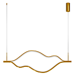 Подвесной светильник волнообразный изогнутый цвета латунь 3000К Spiral Lighting варинант исполнения - 3 | Loft Concept в Орле