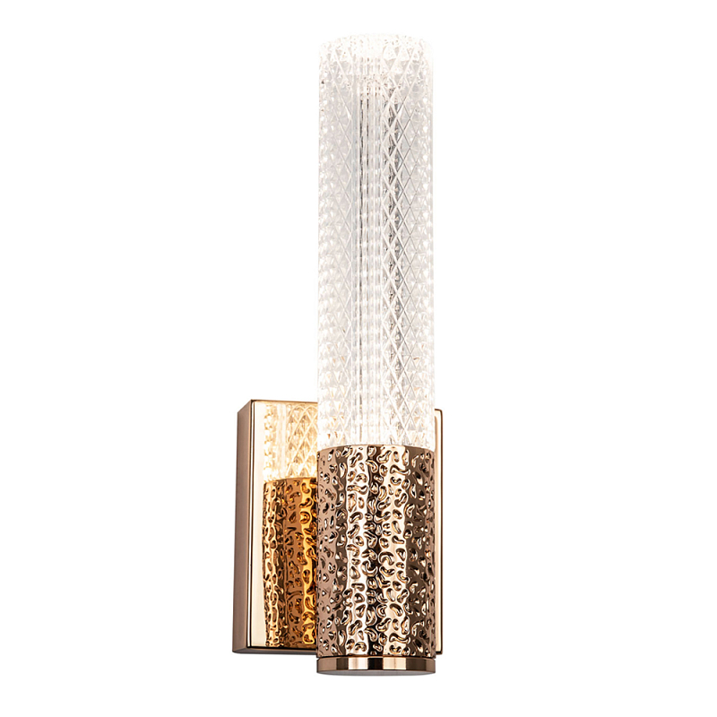 Бра Dew Drops Tube Gold Wall Lamp Прозрачный Золотой в Орле | Loft Concept 