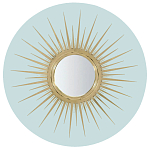 Настенное круглое зеркало Romilly Round Mirror Blue варинант исполнения - 1 | Loft Concept в Орле