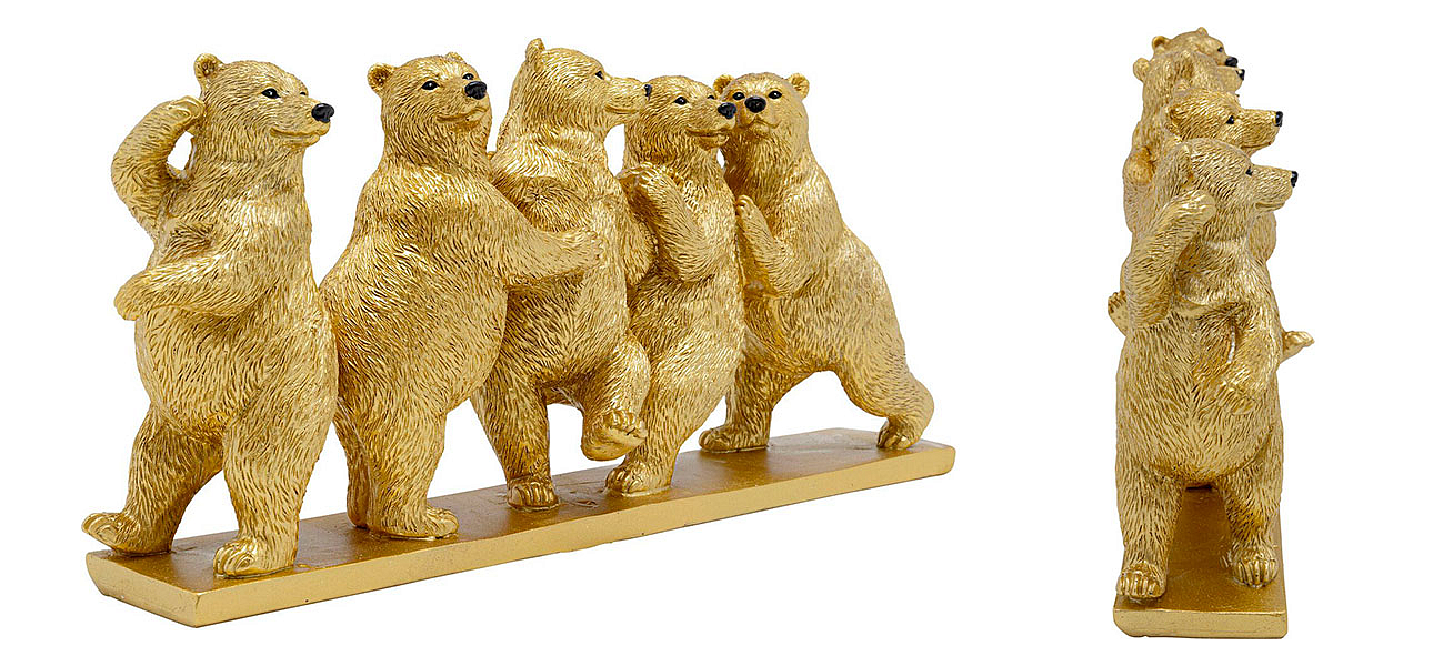 Статуэтка золотая Friendly Bears Статуэтка золотая Friendly Bears - Loft-Concept в Орле