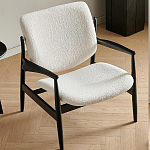 Кресло с каркасом и ножками из древесины и мягкими сиденьем и спинкой Venice варинант исполнения - 5 | Loft Concept в Орле