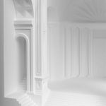 Встраиваемый в стену гипсовый светильник под покраску с арками и рельефными колоннами Antiquity Athena варинант исполнения - 8 | Loft Concept в Орле