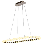 Люстра подвесная светодиодная с круглыми плафонами белого цвета PEARLS Suspension 100  варинант исполнения - 4 | Loft Concept в Орле