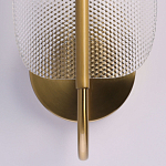 Бра с изогнутым рельефным плафоном Textured Glass варинант исполнения - 5 | Loft Concept в Орле