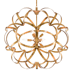 Люстра круглая в виде объёмного цветка Golden Flower Sphere варинант исполнения - 2 | Loft Concept в Орле