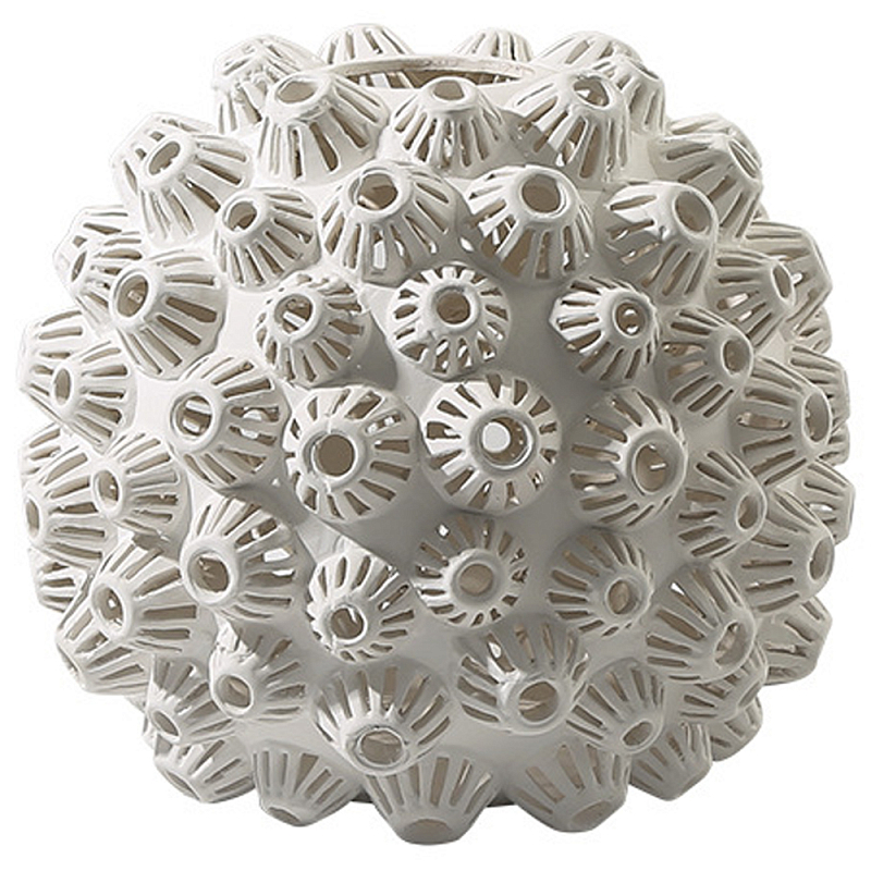 Декоративная ваза Unique Sea ​​Urchin White Vase Белый в Орле | Loft Concept 