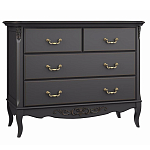 Комод черный из массива бука в стиле прованс Black Provence варинант исполнения - 2 | Loft Concept в Орле