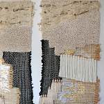 Триптих Геометрический гобелен бежевый Figurative Beige Wall Hangings варинант исполнения - 2 | Loft Concept в Орле