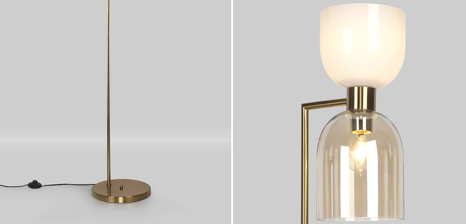 Торшер Light maker studio white and smok brass Торшер Light maker studio white and smok brass - Loft-Concept в Орле