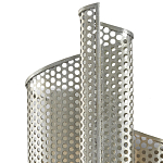 Бра серебряное изогнутой формы с перфорацией Perforation варинант исполнения - 1 | Loft Concept в Орле