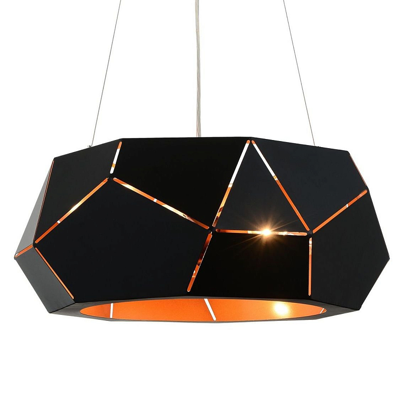 Люстра Volume Squarу Chandelier Черный Золотой Люстра Volume Squarу Chandelier Черный Золотой в Орле | Loft Concept