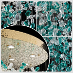 Люстра зеленая каскадная Green Light CascadeDroplet Chandelier варинант исполнения - 3 | Loft Concept в Орле