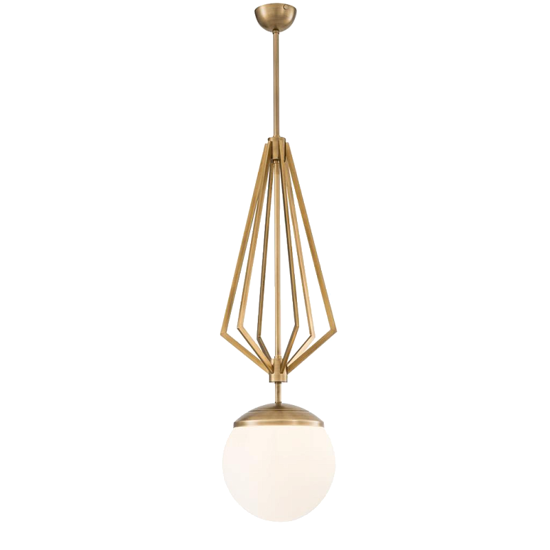 Люстра Chandelier Gigolo Латунь Античная полированная Белый Люстра Chandelier Gigolo Латунь Античная полированная Белый в Орле | Loft Concept