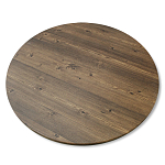 Стол журнальный c коричневой круглой столешницей на трех металлических ножках Charm Coffee Table варинант исполнения - 3 | Loft Concept в Орле