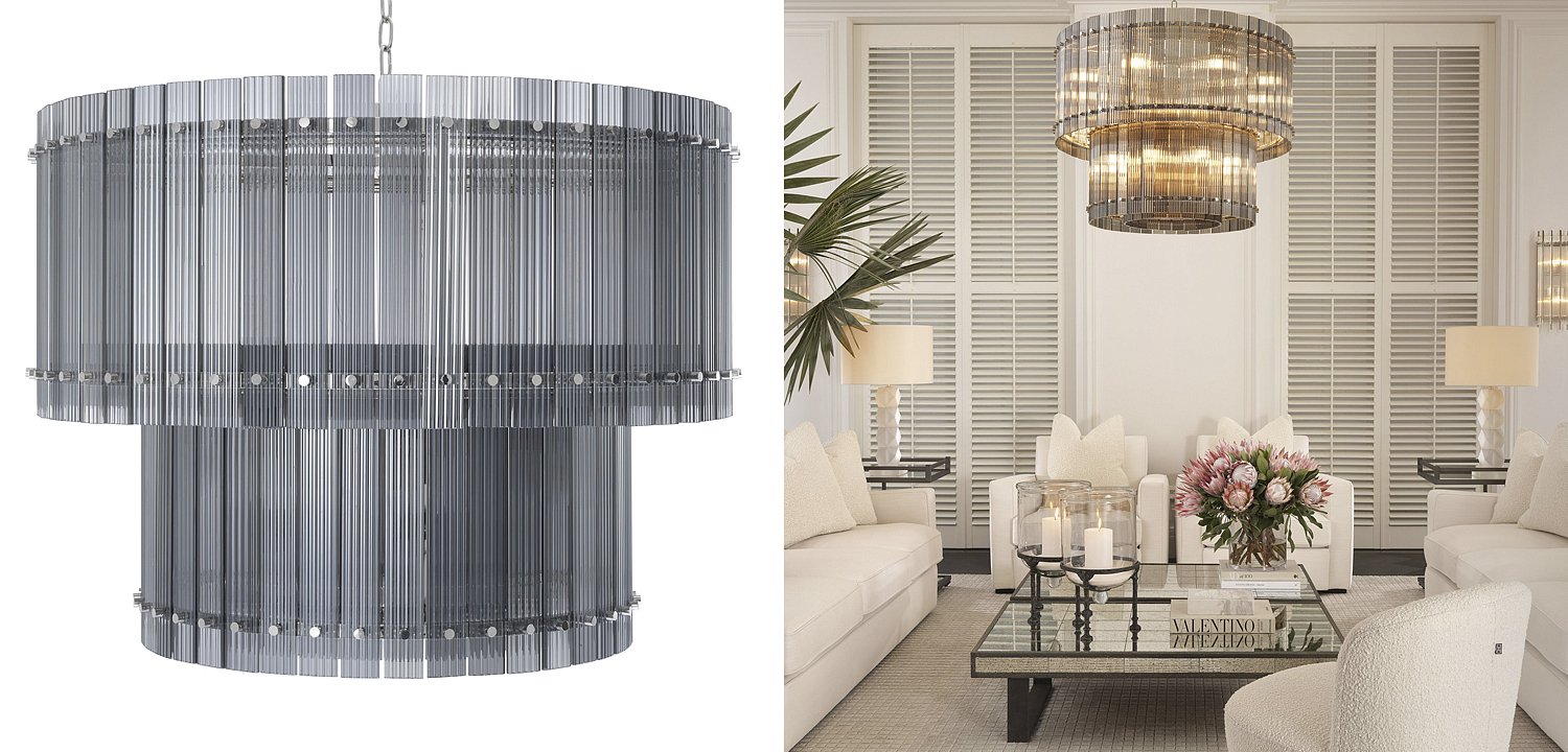 Люстра Eichholtz Chandelier Ruby L smoke Люстра Eichholtz Chandelier Ruby L smoke - Loft-Concept в Орле