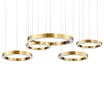 Люстра Light Ring Horizontal Латунь варинант исполнения - 1 | Loft Concept в Орле
