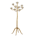 Торшер золотой в виде растения Golden Flower Glade варинант исполнения - 3 | Loft Concept в Орле