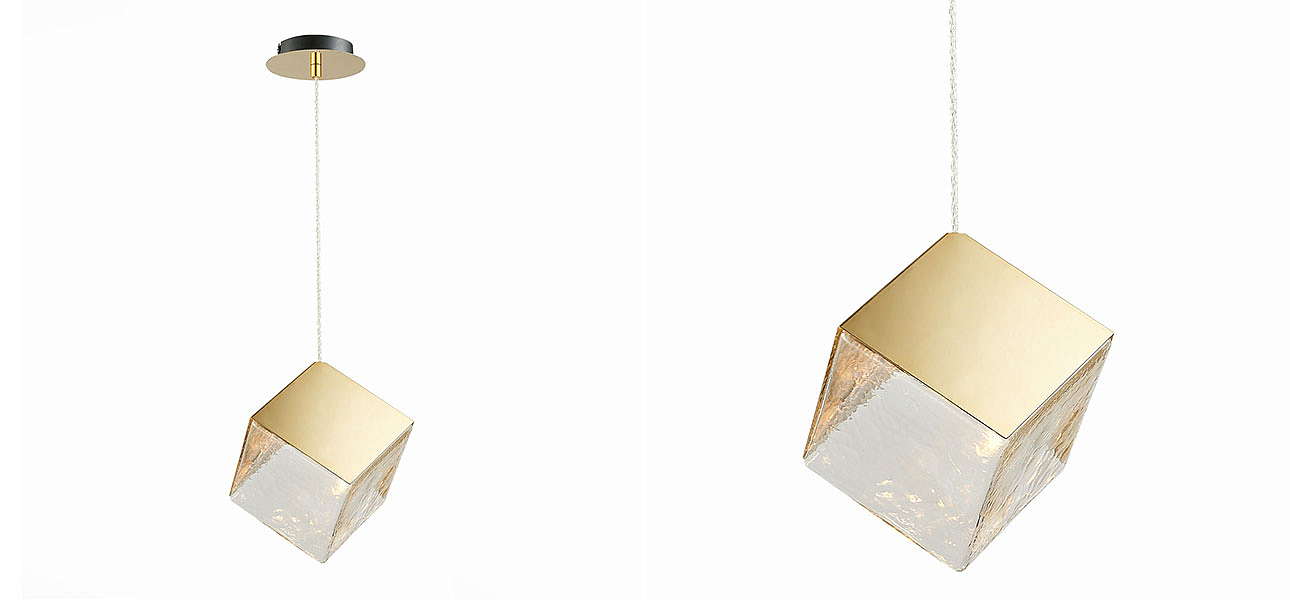 Подвесной светильник Lamp golden cube Подвесной светильник Lamp golden cube - Loft-Concept в Орле
