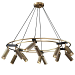 Люстра круглая с медными фактурными плафонами Trustworthiness варинант исполнения - 1 | Loft Concept в Орле