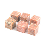 Камни для охлаждения виски из розового мрамора Natural Stone Cube варинант исполнения - 3 | Loft Concept в Орле