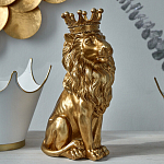 Статуэтка лев с детализированной гривой и изящной короной Lion Crown  варинант исполнения - 5 | Loft Concept в Орле