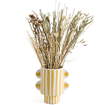 Ваза из фаянса Brighter than the Stars жёлтая полоска варинант исполнения - 3 | Loft Concept в Орле