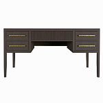 Большой Рабочий стол Primo с 5 выдвижными ящиками Темный орех варинант исполнения - 7 | Loft Concept в Орле