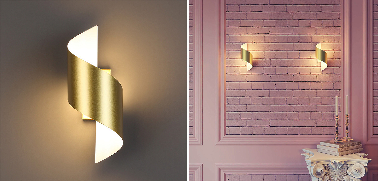 Бра Gold Locken Wall Lamp Бра Gold Locken Wall Lamp - Loft-Concept в Орле
