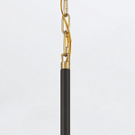 Подвесной светильник с плафоном в форме плоского купола и белой шарообразной лампой Eurofase варинант исполнения - 6 | Loft Concept в Орле