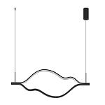 Подвесной светильник волнообразный изогнутый на двух тросах 123 см Spiral Lighting варинант исполнения - 4 | Loft Concept в Орле