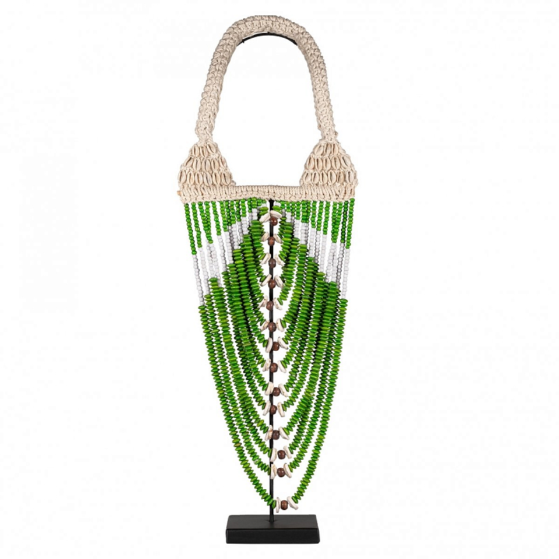Африканское Ожерелье на подставке NECKLACE GREEN Зеленый Африканское Ожерелье на подставке NECKLACE GREEN Зеленый в Орле | Loft Concept