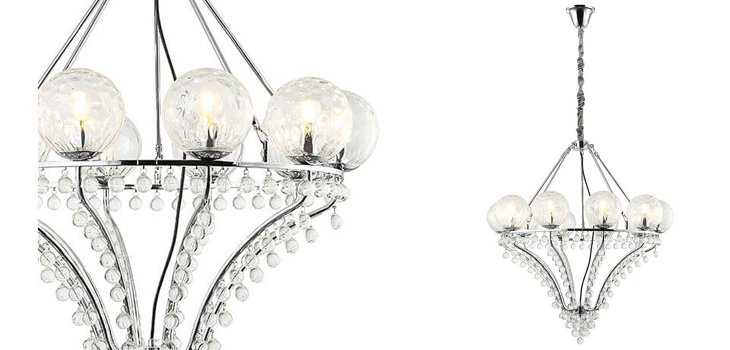 Люстра Melaine Chandelier chrome Люстра Melaine Chandelier chrome - Loft-Concept в Орле