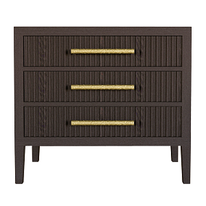 Тумба Primo  с тремя ящиками шпон темный орех