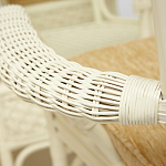 Комплект обеденный из ротанга Eloise grand white варинант исполнения - 8 | Loft Concept в Орле