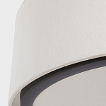 Потолочный светильник с круглым хлопковым абажуром Frosted Diffuser варинант исполнения - 3 | Loft Concept в Орле