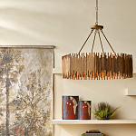 Люстра с абажуром из ротанга Wicker Furniture варинант исполнения - 4 | Loft Concept в Орле