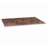 Стол обеденный с коричневой прямоугольной столешницей из керамики на четырех пластиковых ножках Brown Ceramics варинант исполнения - 3 | Loft Concept в Орле