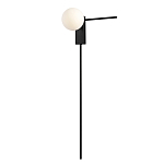 Бра с белым шарообразным плафоном и черным минималистичным каркасом Direct Rays варинант исполнения - 2 | Loft Concept в Орле