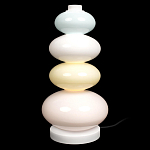 Настольная лампа из стеклянных сфер в пастельных тонах Высота 40 см Pastel Lunaria варинант исполнения - 1 | Loft Concept в Орле