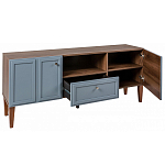 ТВ-тумба серая из массива бука с 2-мя дверками и ящиком Wenge Light варинант исполнения - 4 | Loft Concept в Орле