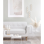 Подвесной светильник с 3-мя округлыми матовыми плафонами из белого стекла Golden Swirl варинант исполнения - 9 | Loft Concept в Орле