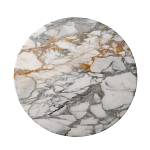 Столик журнальный с круглой мраморной столешницей на трех опорах Marble Stone Drawing варинант исполнения - 2 | Loft Concept в Орле