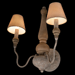 Бра с двумя конусовидными тканевыми абажурами Neighborhood варинант исполнения - 4 | Loft Concept в Орле